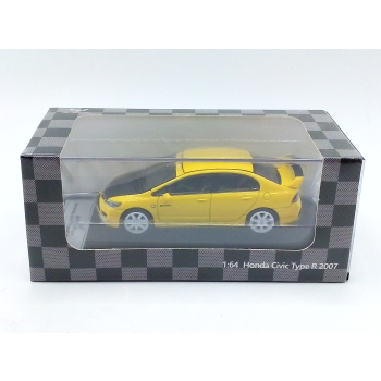 Honda Civic Type R 2007 yellow - skala 1:64 - DieCast Team